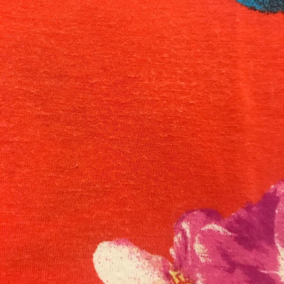 Ellen Tracy Floral Ruffle Blouse Medium - Picture 5 of 7